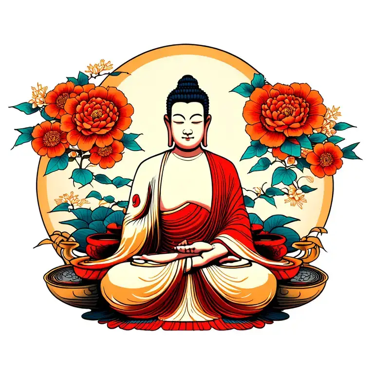 Japanese Buddha Sitting