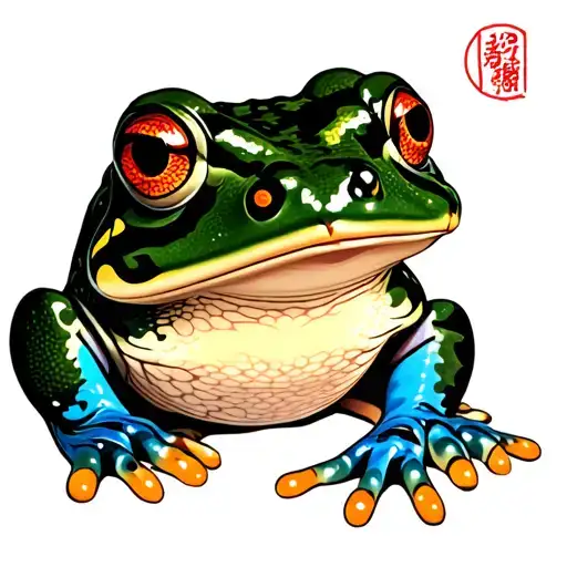 Old Japanese Version Frog