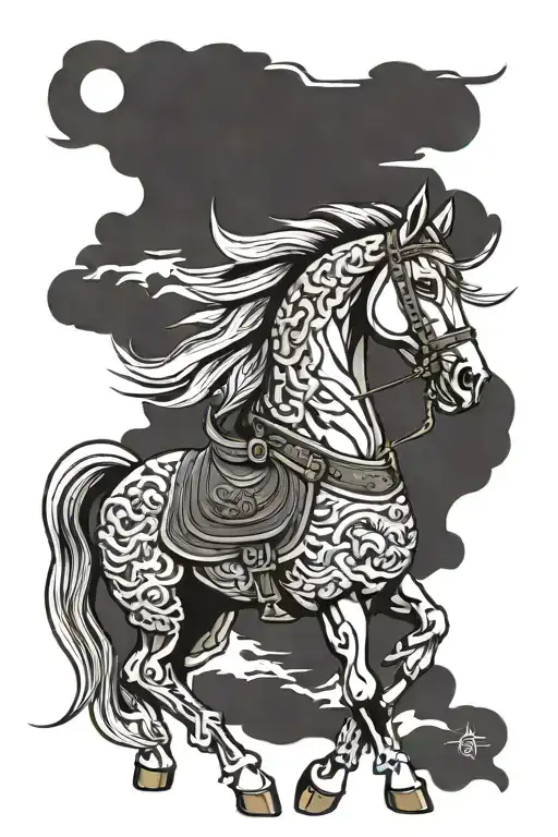 Armored Horse For Shoulder