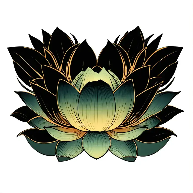 Vertical Flower Lotus Mandala