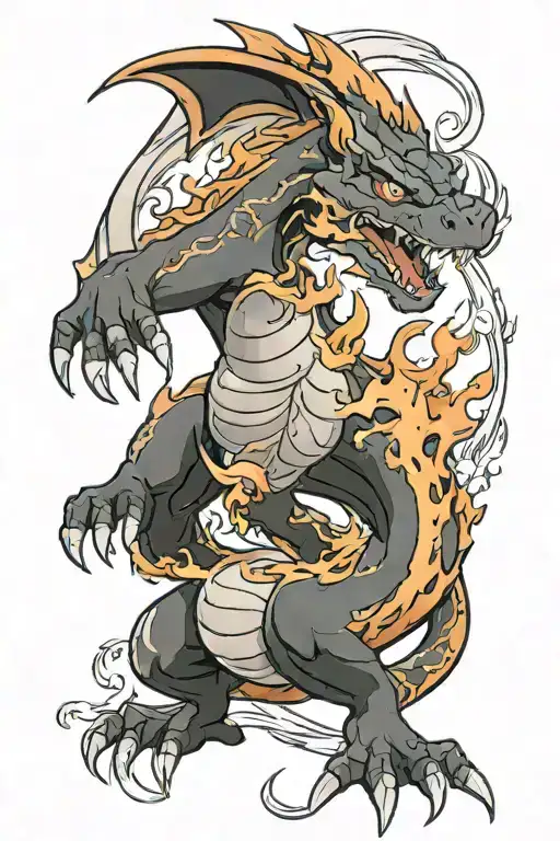 Charizard And Flames