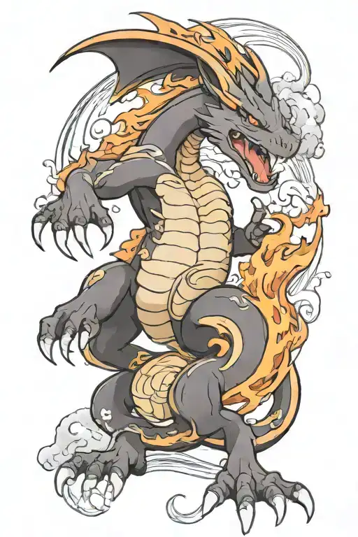 Charizard And Flames