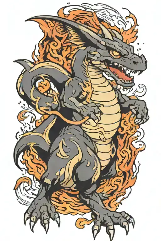 Charizard And Flames