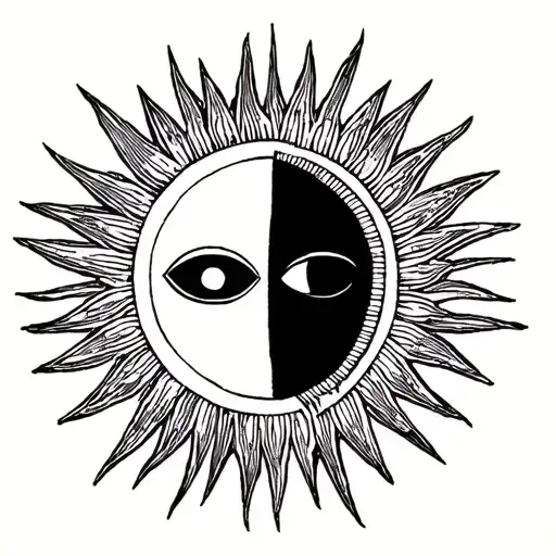 The Sun Around The Round Scar No Face