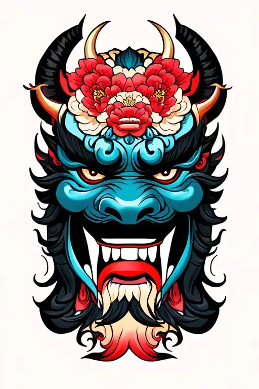 Japanese Demon Mask