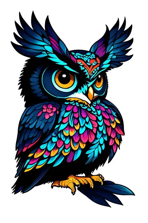 Colourful Owl