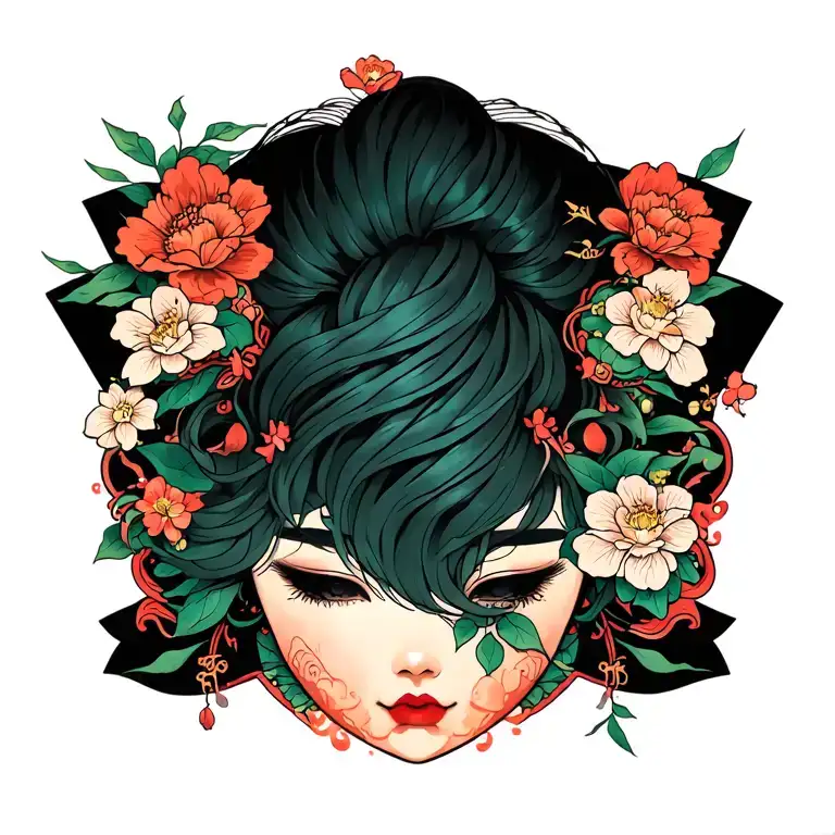 Japanese Inspired Tattoo With My Daughters Name Millie