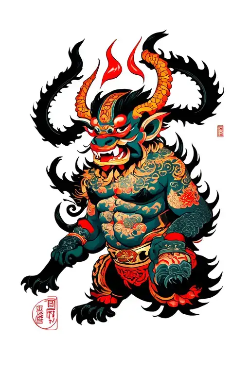 Japanese Oni Demon