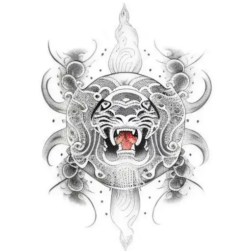 A Jellyfish With Tiger Skin