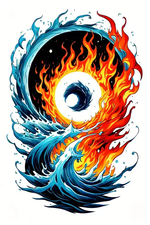 Fire And Water Circling Inside Like Blackhole