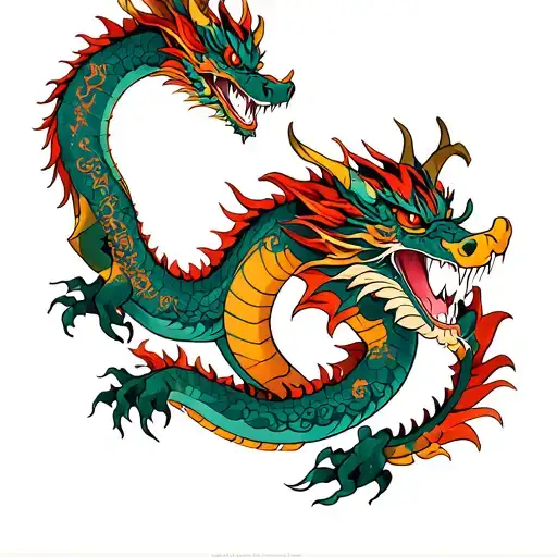 Monmon Style Dragon With