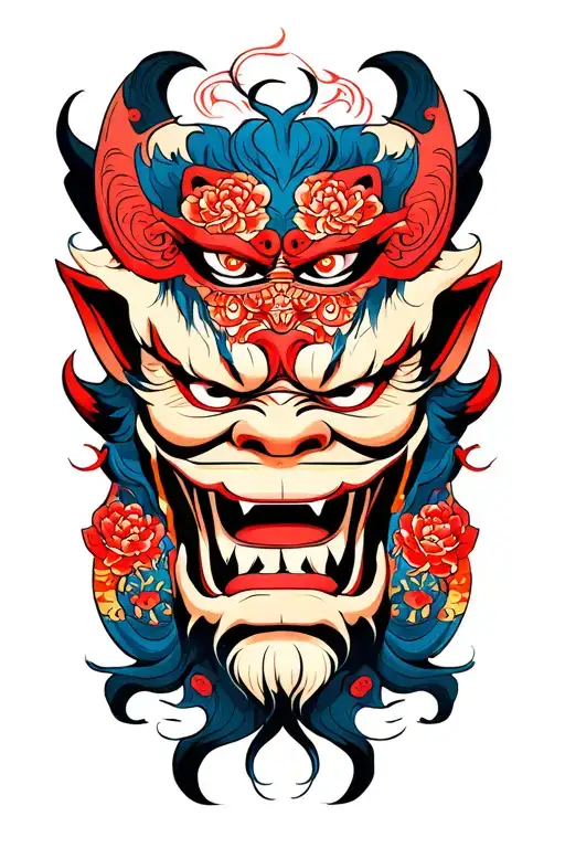 Oni Mask Looking