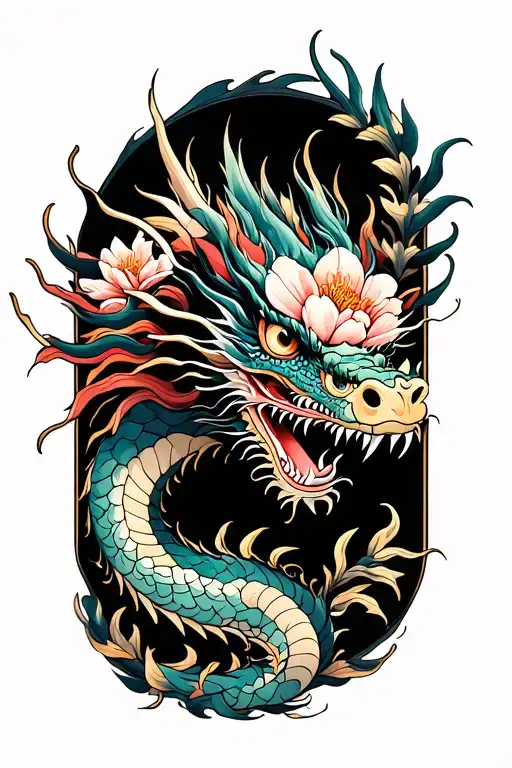Dragon And Flower