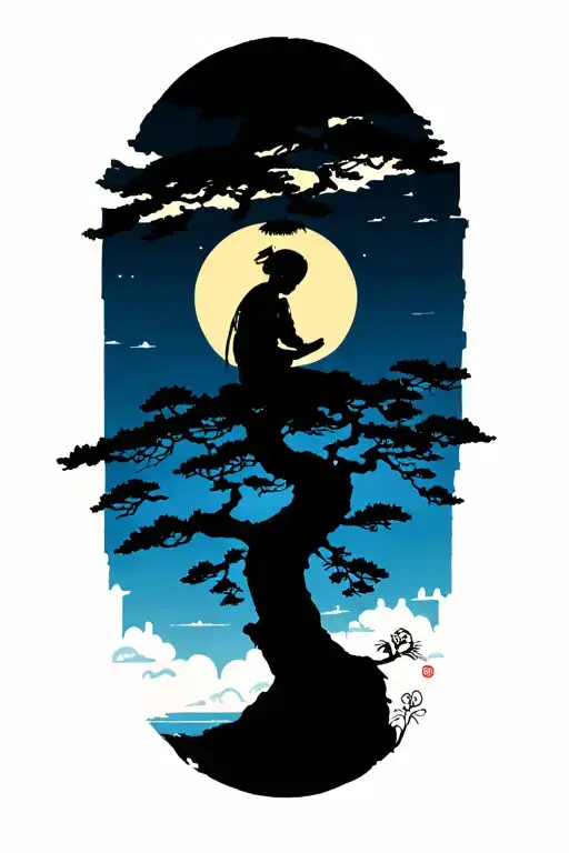 A Child Sitting On A Kalpataru Tree Illuminated By The Sun