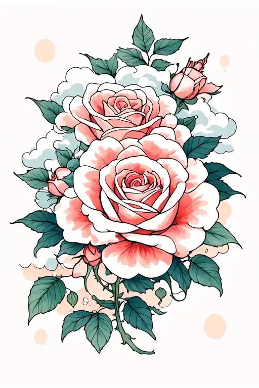 Roses And Clouds
