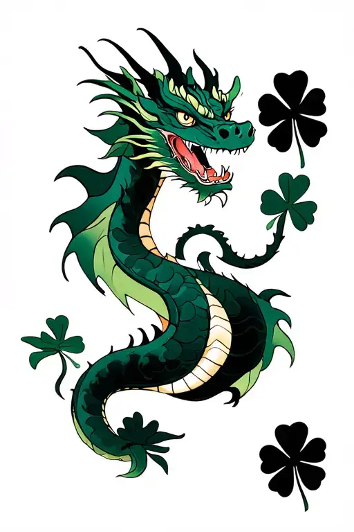 Dragon And Shamrock
