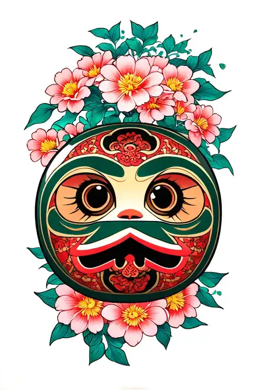 Daruma Doll Flowers