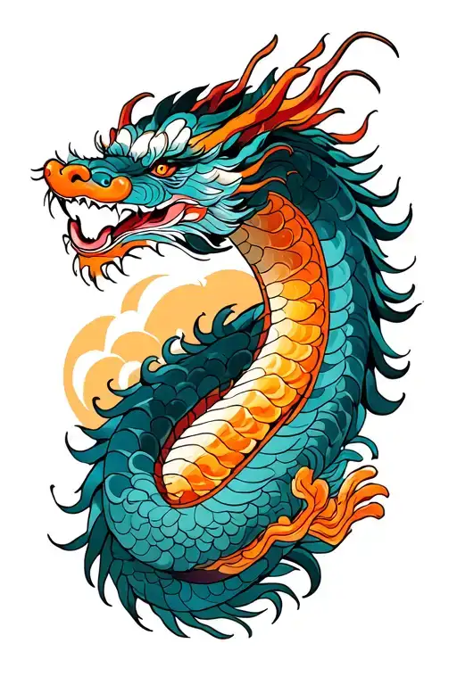 Japanese Dragon Wrapped