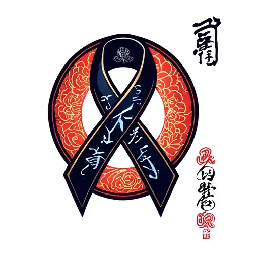 Prostate Cancer Ribbon W Kaizen Sign