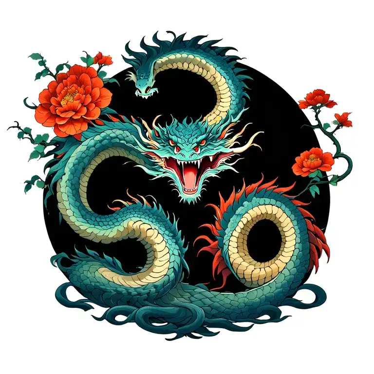 Yggdrasil And Jormungandr