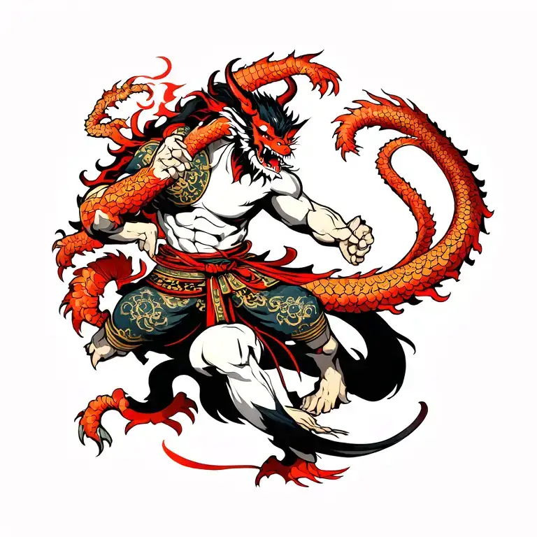 Demon Samuri Fighting