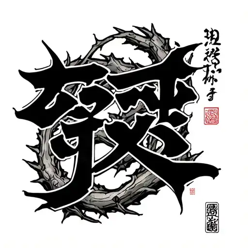 Josiah Name Written Out Of Thorns