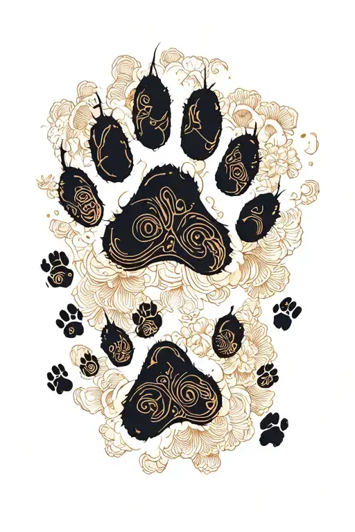 Dog Paw Prints