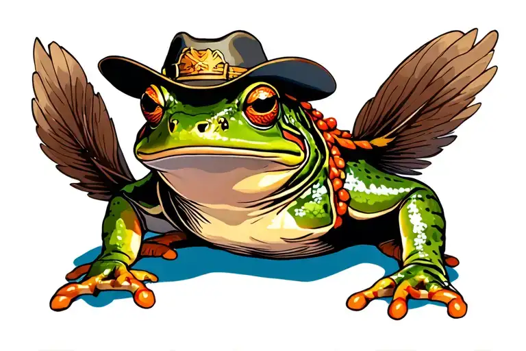 Frog Dressed As A Western Sheriffs Deputy