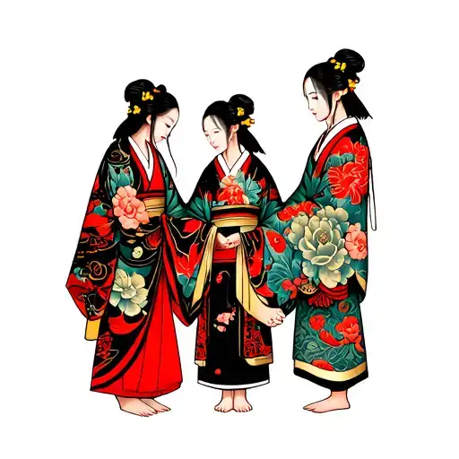 Family Holding Hands Full Sleeve