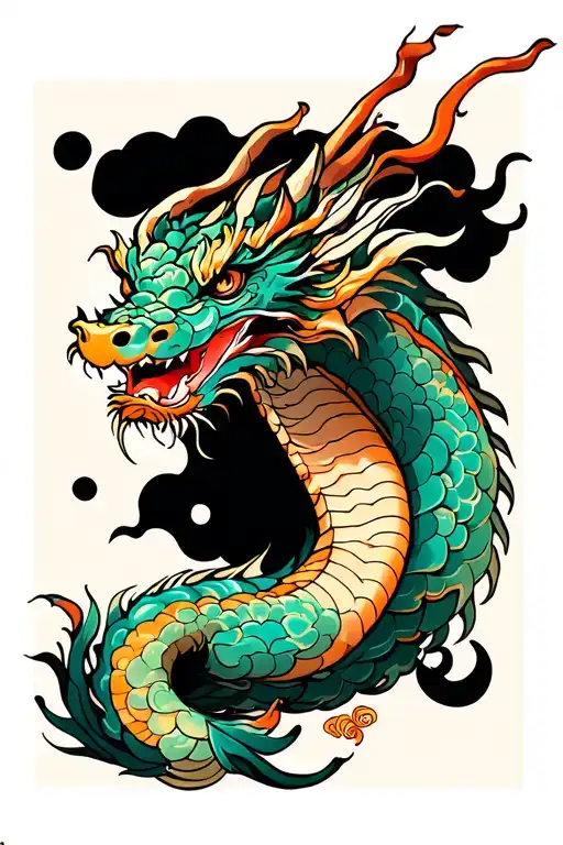 Lower Leg Dragon Wrapped