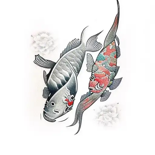 Two Fish Koi