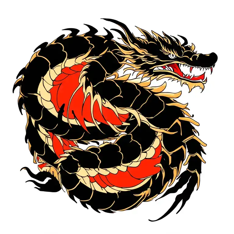 Dragon Fighting Scorpion