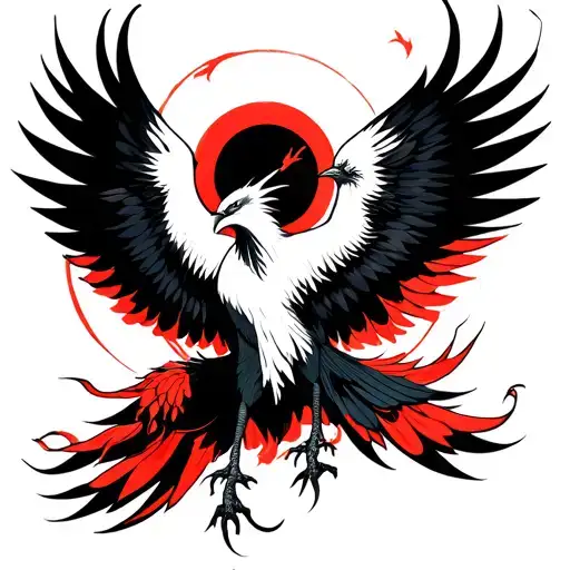 Represent Pain And New Beginning Like Phoenix Rising
