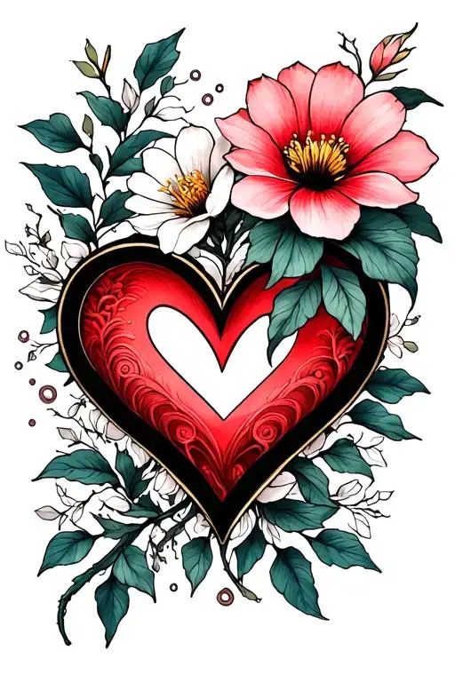Infinity Heart With November Birth Flower