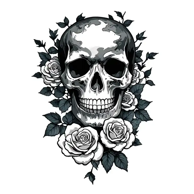 Skull Rose Vine