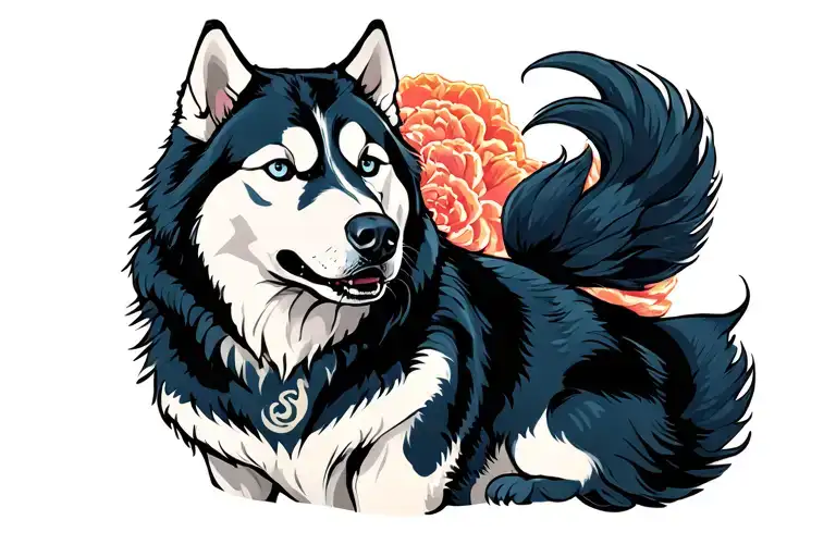 Husky Tattoo idea