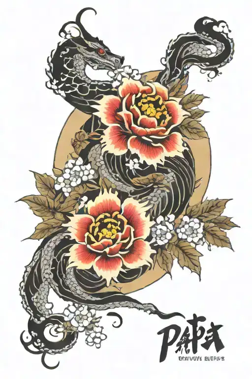 Papa In Japanese Flower Moon