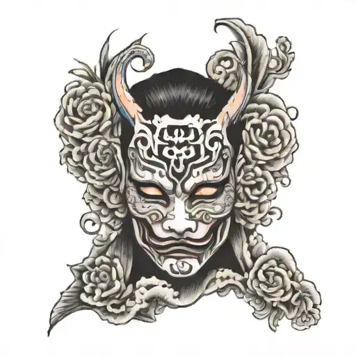 Card And A Mask Mixed