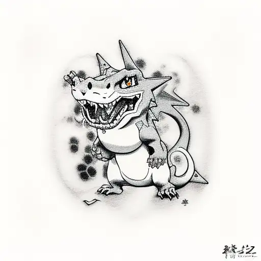 Charizard Eating A Dog