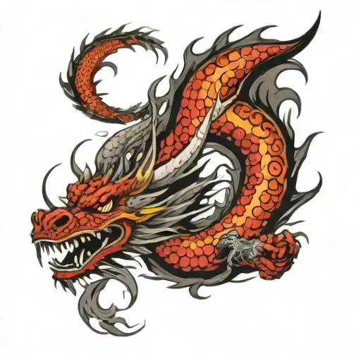 Dragon Breathing Fire Out Of Mouth