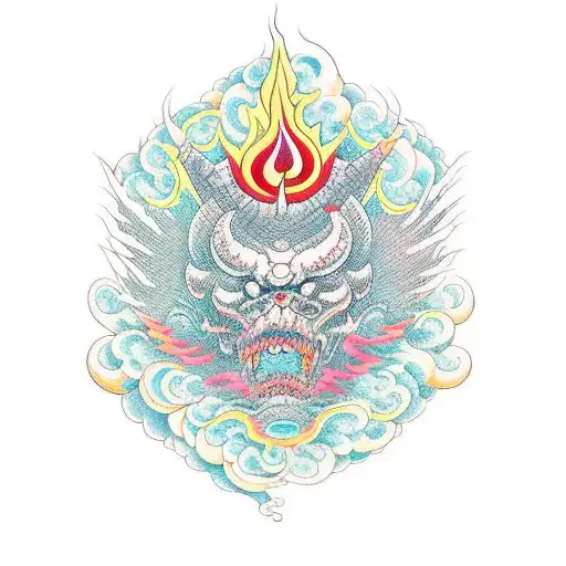 777 Love Flames Trippy Apocalypse