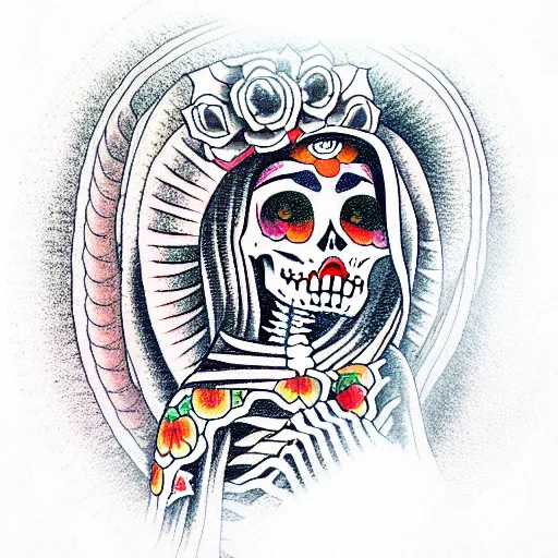 Virgin Of Guadalupe Skeleton