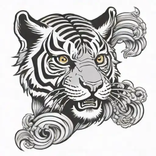 Lucky Tiger Head