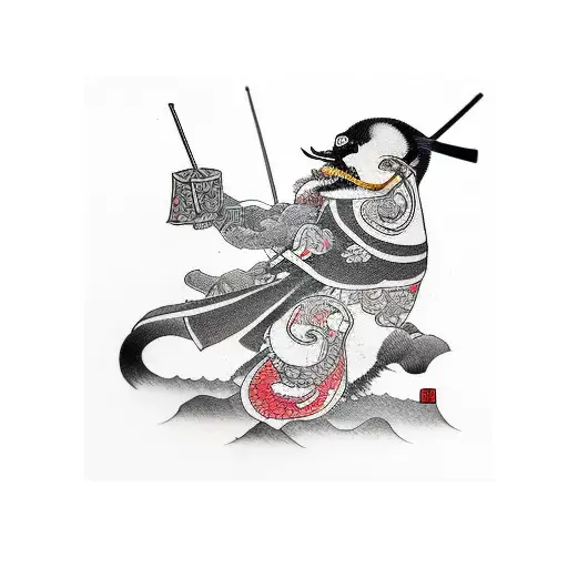 Samurai Penguin