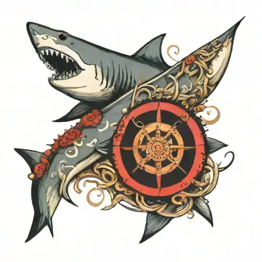 Shark And A Compass