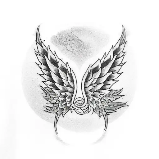 Weed Leafs And Angel Wings