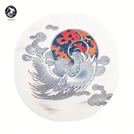 Moon Wave With Pheonix