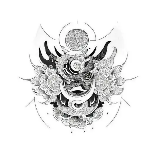 Balck And Grey Space Sleeve