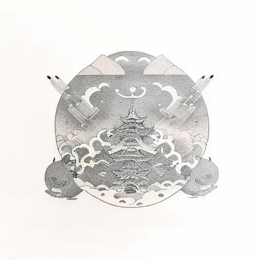 Balck And Grey Space Sleeve