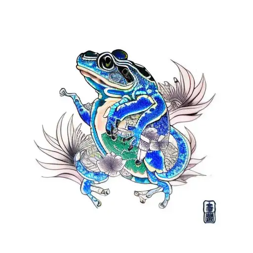 Blue Frog Yakuza Lillypad